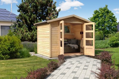 fából készült kerti ház KARIBU AMBERG 4 (82973) natur LG1705