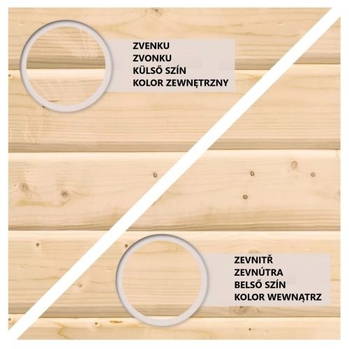 fából készült kerti ház KARIBU STOCKACH 3 (82978) natur LG1706