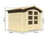 fából készült kerti ház KARIBU AMBERG 3 (82972) natur LG1755
