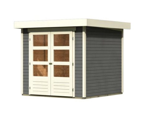 fából készült kerti ház KARIBU ASKOLA 2 (82901) terragrau LG1759