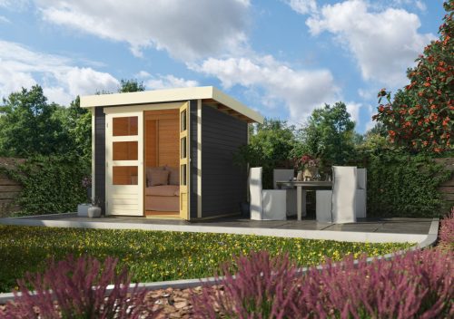 fából készült kerti ház KARIBU ASKOLA 2 (82901) terragrau LG1759