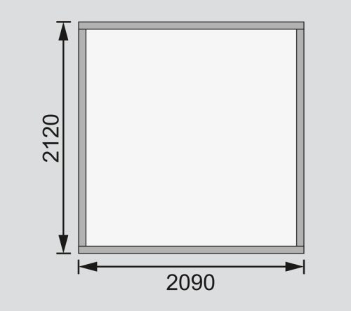 fából készült kerti ház KARIBU ASKOLA 2 (82901) terragrau LG1759