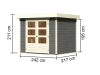 fából készült kerti ház KARIBU ASKOLA 3 (82902) terragrau LG1761