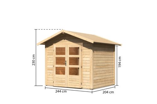 fából készült kerti ház KARIBU TALKAU 3 (83335) natur LG1772