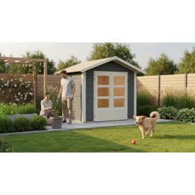   fából készült kerti ház KARIBU TALKAU 3 (83334) terragrau LG1773