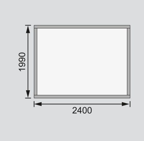 fából készült kerti ház KARIBU TALKAU 3 (83334) terragrau LG1773