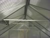 VITAVIA URANUS 11500 PC Alumínium üvegház, sz 257 x h 445 cm, ezüst színű, 4x tetőszellőző ablak, polikarbonát 4 mm, terület 11,44 m2.