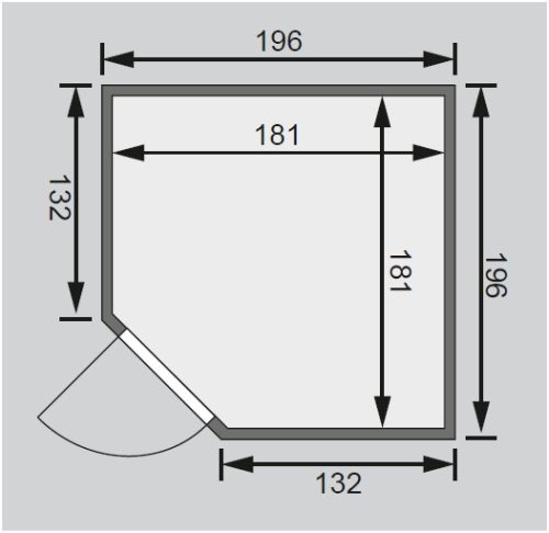 finn szauna KARIBU JARIN (71360) LG1915