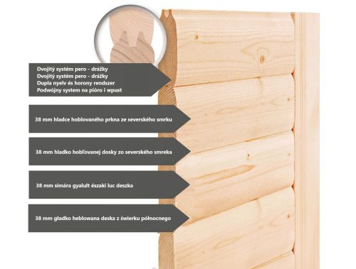 finn szauna KARIBU SANDRA (6160) LG1953