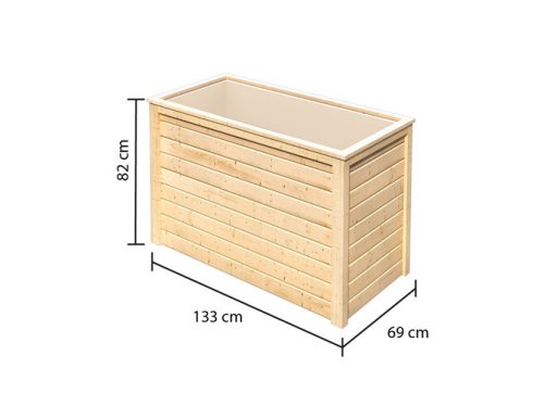 magaságyás KARIBU HOCHBEET 191 (64561) natur LG1987