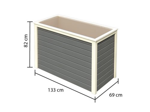 magaságyás KARIBU HOCHBEET 191 (64565) terragrau LG1988