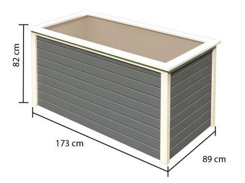 magaságyás KARIBU HOCHBEET 192 (64571) terragrau LG1992