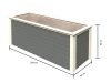 magaságyás KARIBU HOCHBEET 282 (91550) terragrau LG1999