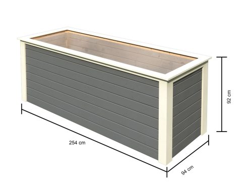 magaságyás KARIBU HOCHBEET 282 (91550) terragrau LG1999