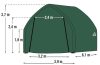 Tartalék ponyva SHELTER ponyva garázshoz, 3,9x6,1 m (62730EU)