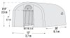 Tartalék ponyva SHELTER fóliasátorhoz, 3,7x6,1 m (70592EU)