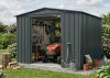 fém kerti ház GLOBEL 108 ANTRACIT + napfénytetővel LG2070