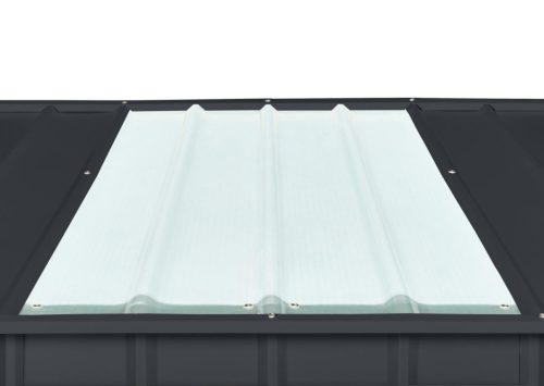 fém kerti ház GLOBEL 108 ANTRACIT + napfénytetővel LG2070