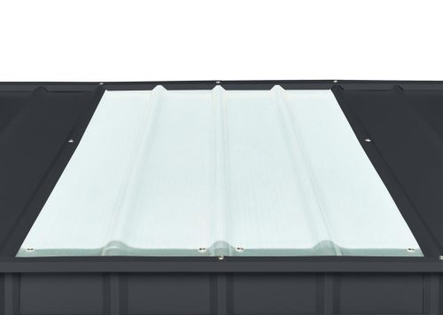 fém kerti ház GLOBEL 108 ANTRACIT + napfénytetővel LG2070