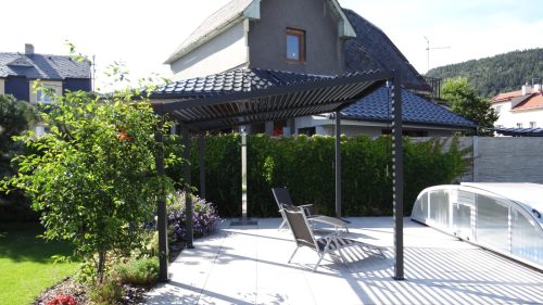 alumínium bioklimatikus pergola LANITPLAST STANDARD 4x3 m LG2081