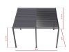 alumínium bioklimatikus pergola LANITPLAST STANDARD 4x3 m LG2081