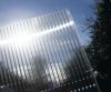 LanitPlast WALL 43 Alumínium pergola a falhoz, méretek 4,35 x 3 m, antracit színű, tető - átlátszó polikarbonát clear 6 mm .