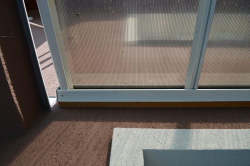 alumínium pergola LANITPLAST WALL 43 fehér + bronz PC LG2125