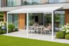 alumínium pergola LANITPLAST WALL 43 fehér + opal PC LG2127