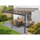 alumínium pergola LANITPLAST WALL 53 antracit + bronz PC LG2128