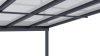 LanitPlast WALL 53 Alumínium pergola a falhoz, méretek 4,96 x 3 m, antracit színű, tető - polikarbonát bronz 6 mm