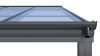 LanitPlast WALL 53 Alumínium pergola a falhoz, méretek 4,96 x 3 m, antracit színű, tető - polikarbonát bronz 6 mm