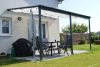 alumínium pergola LANITPLAST WALL 53 antracit + opal PC LG2130