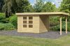 KARIBU ASKOLA 3 fából készült kerti ház 240cm előtetővel + ajándék padló + tetőfedő anyag