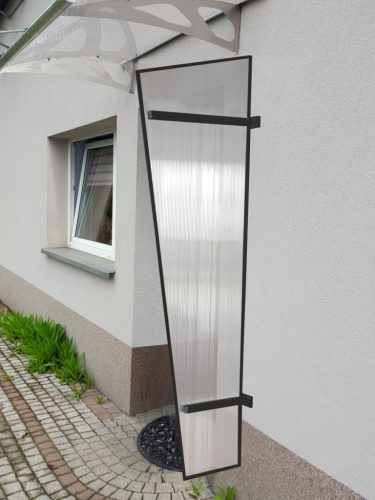 Lanitplast univerzális oldalfal előtetőhöz antracit / PC