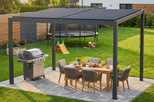 alumínium bioklimatikus pergola LANITPLAST STANDARD 3x3 m LG2299
