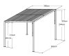 alumínium bioklimatikus pergola LANITPLAST STANDARD 3x3 m LG2299