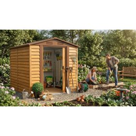 fém kerti ház LANITPLAST MAXTORE WOOD 86 LG2301