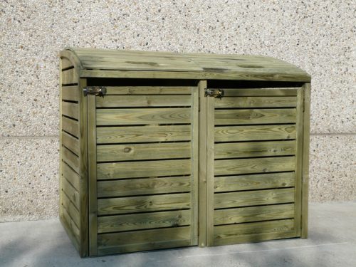 Fából készült tárolódoboz a hulladéktartály fedésére LANITPLAST S752 