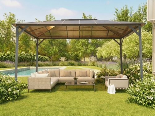 kerti pavilon LANITPLAST 43 antracit + bronz PC LG2469