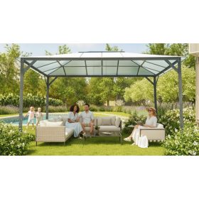 kerti pavilon LANITPLAST 43 antracit + átlátszó PC LG2470