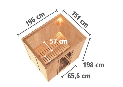 finn szauna KARIBU BODIN (47829) LG2493