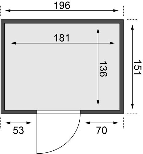 finn szauna KARIBU BODIN (47829) LG2493