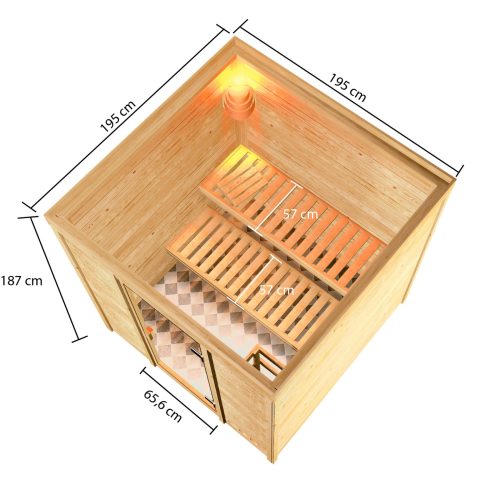 finn szauna KARIBU JARA (6172) LG2497