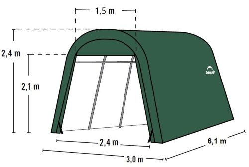ponyva garázs 3,0x6,1 m - 62584EU LG2510