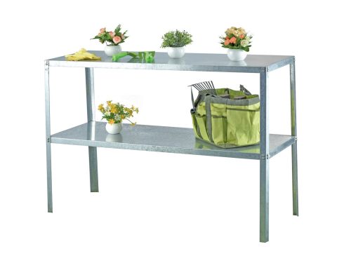 acél állvány LANITPLAST 115x40 cm 2 db polccal ezüst GSD2 LG2640