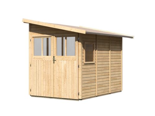 fából készült kerti ház KARIBU WANDLITZ 3 (55256) natur LG2729