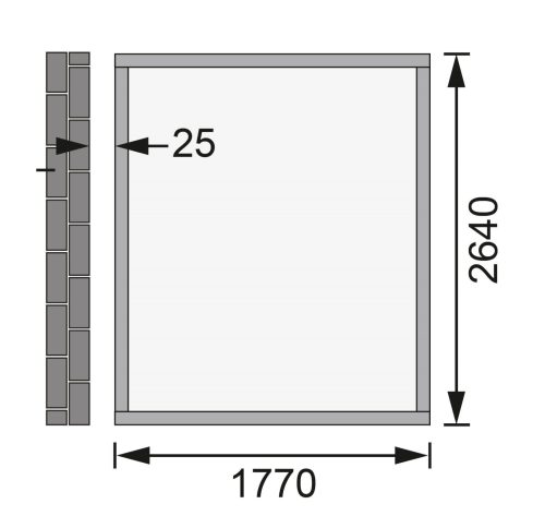 fából készült kerti ház KARIBU WANDLITZ 3 (55256) natur LG2729