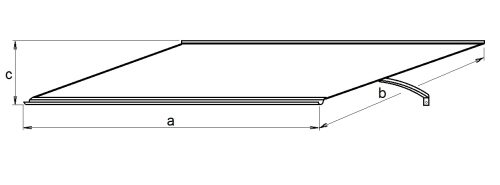 bejárati előtető LANITPLAST FOSTER 140/79 antracit LG2792