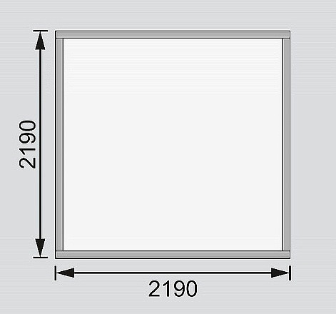 fából készült kerti ház KARIBU BASTRUP 2 (73283) natur LG2805