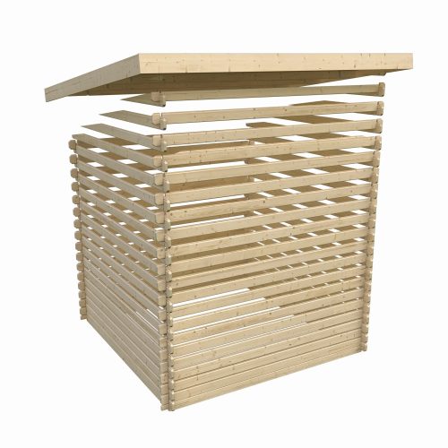 fából készült kerti ház KARIBU BASTRUP 2 (73283) natur LG2805